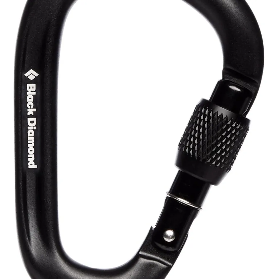 Mousqueton Black Diamond Pearlock Screwgate Black