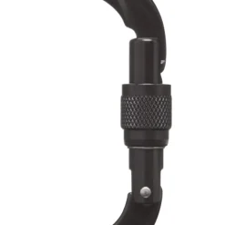 Mousqueton Black Diamond Oval Keylock Screwgate Black 2