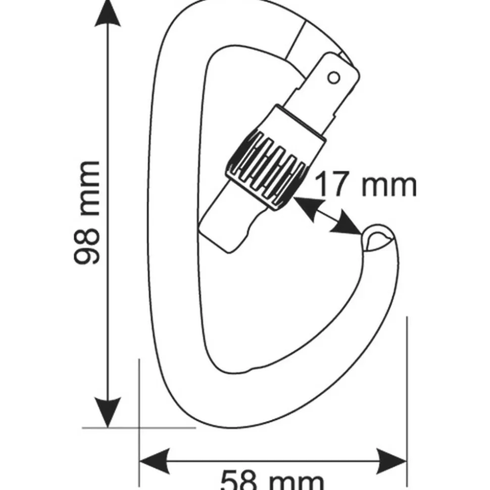Mousqueton C.A.M.P. Orbit Lock Orange