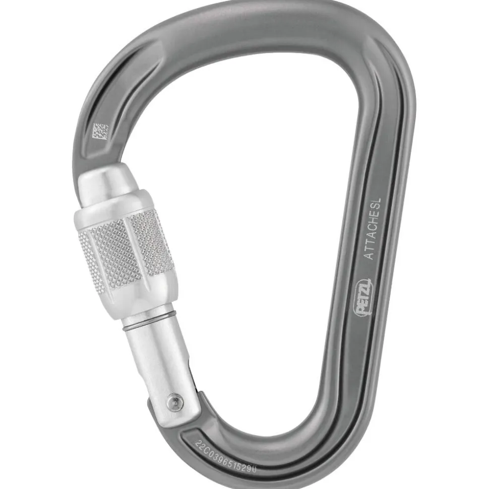Mousqueton Petzl Attache Screw Lock Gris