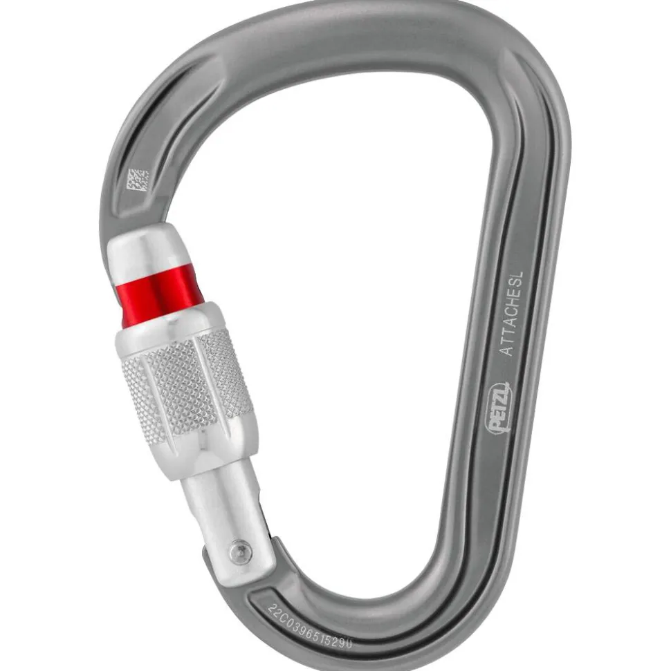 Mousqueton Petzl Attache Screw Lock Gris