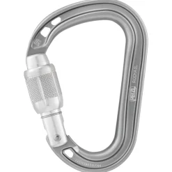 Mousqueton Petzl Rocha Screw Lock Gris