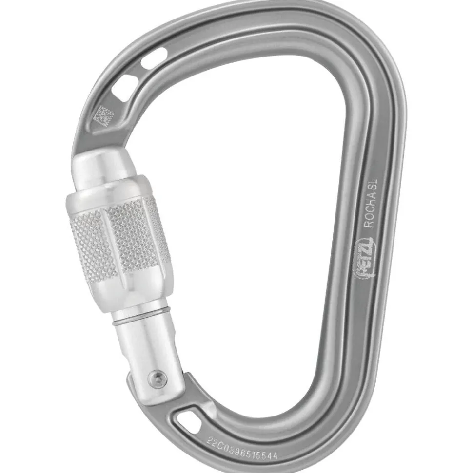 Mousqueton Petzl Rocha Screw Lock Gris