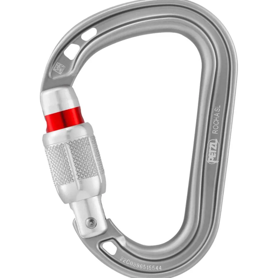 Mousqueton Petzl Rocha Screw Lock Gris