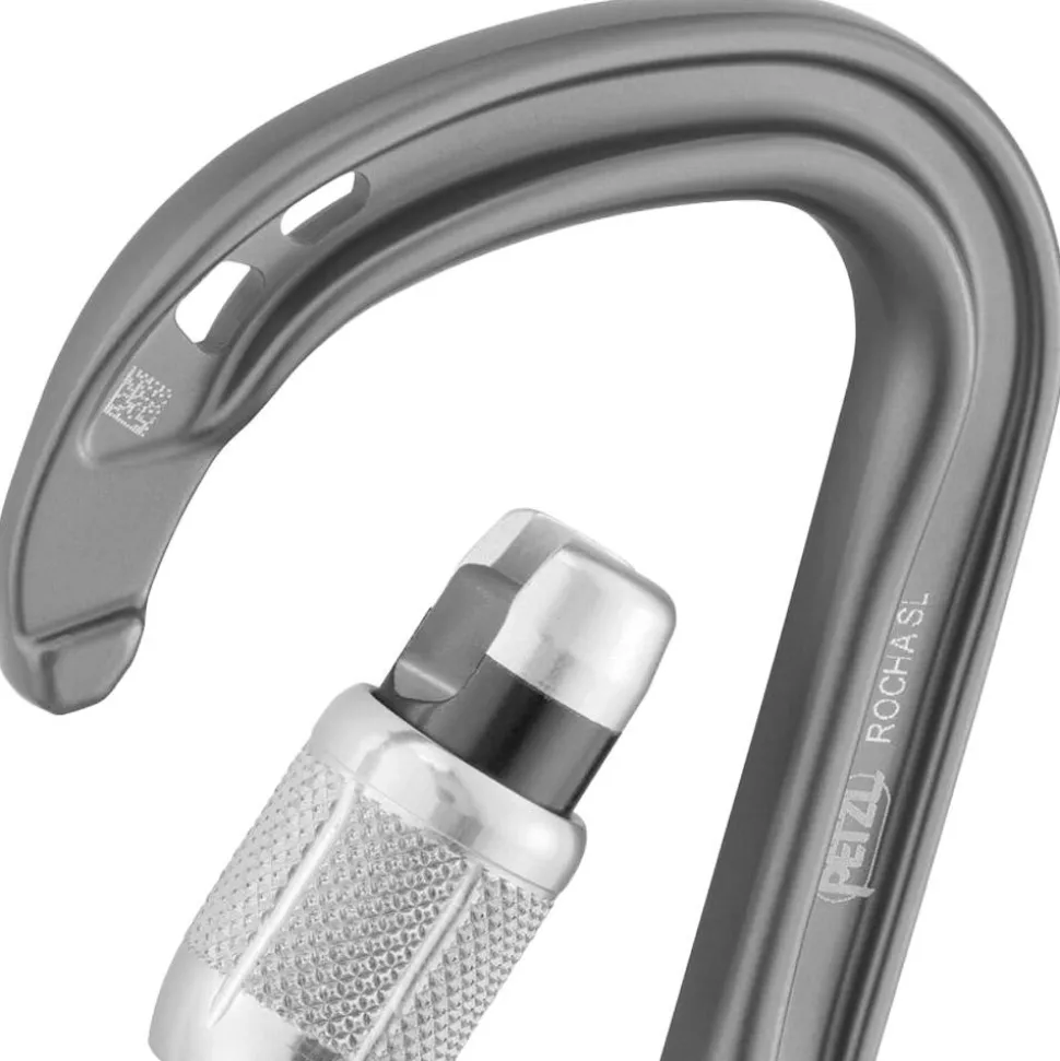 Mousqueton Petzl Rocha Screw Lock Gris