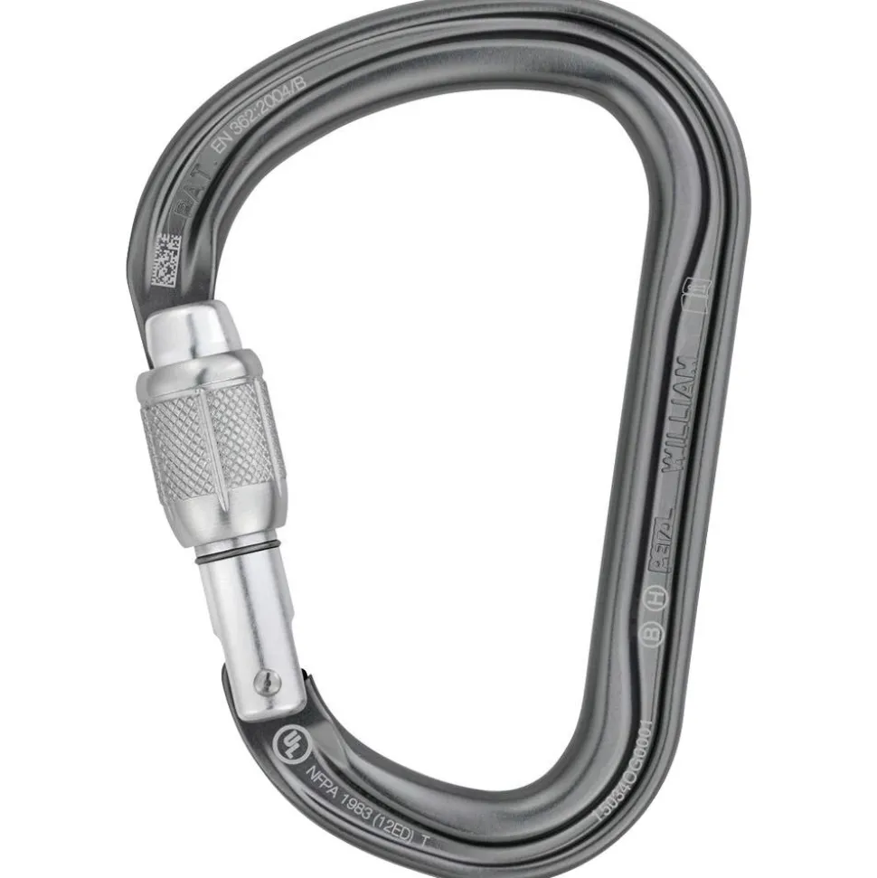 Mousqueton Petzl William Screw Lock