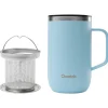 Mug Qwetch Mug Tisanière 470 ml Pastel Bleu