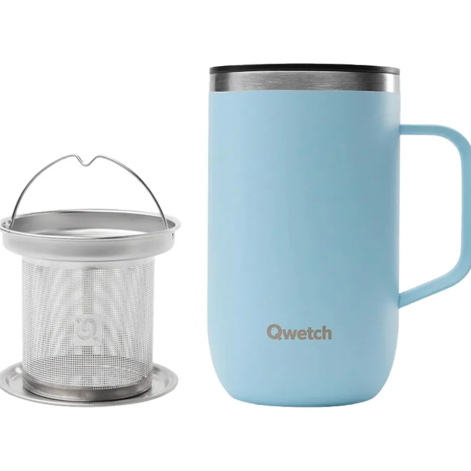 Mug Qwetch Mug Tisanière 470 ml Pastel Bleu