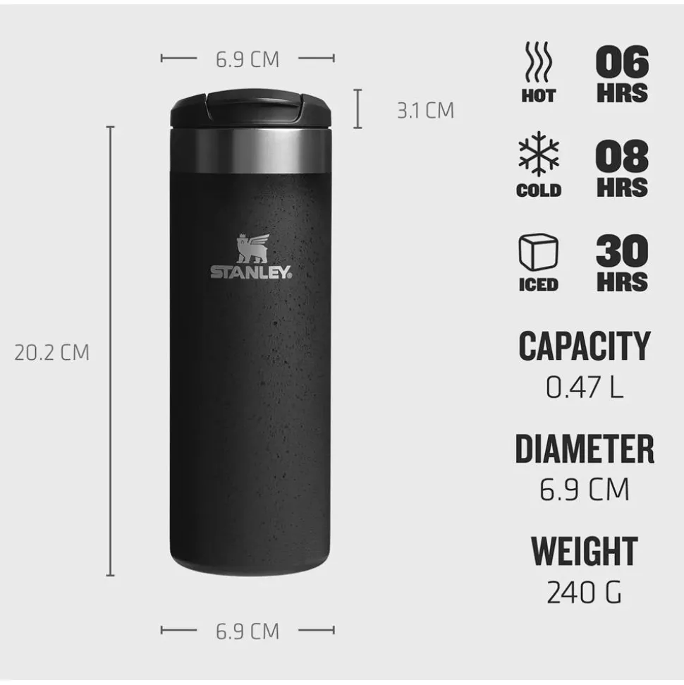 Mug Stanley The Aerolight Transit Mug 0.47L (16Oz) Black Moon