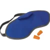 Oreiller Travel Safe Eye Mask Fleece + Ear Plugs Blue