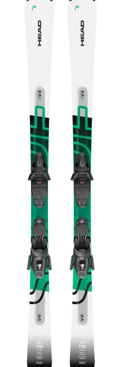 Pack Ski Alpin  Shape V4 White Green + Fix