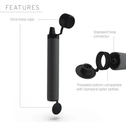 Paille Filtrante LifeStraw Personal Peak Serie Dark Gray