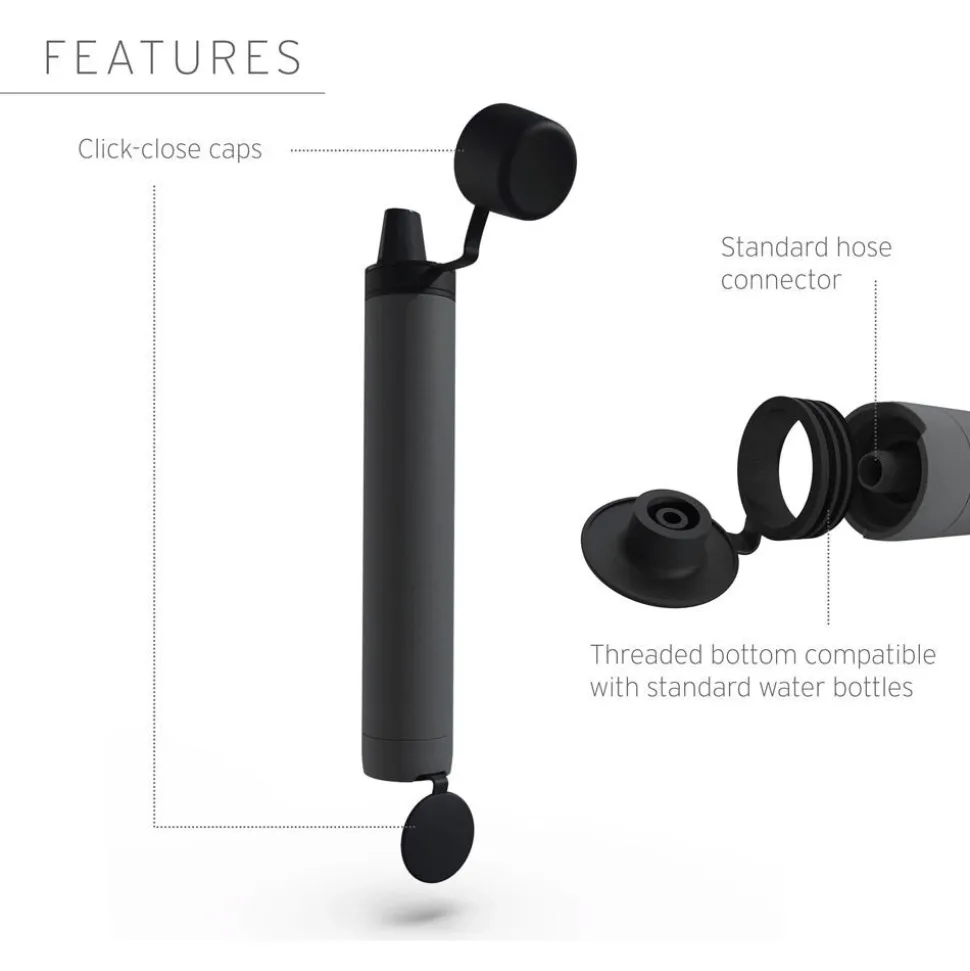 Paille Filtrante LifeStraw Personal Peak Serie Dark Gray