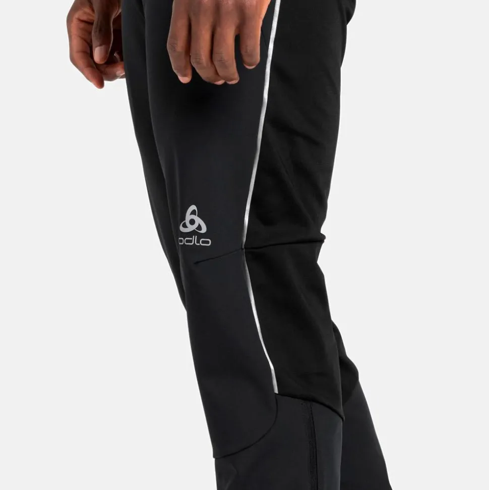 Pantalon Nordique Odlo Ceramiwarm Tights Black Odlo Concrete Grey