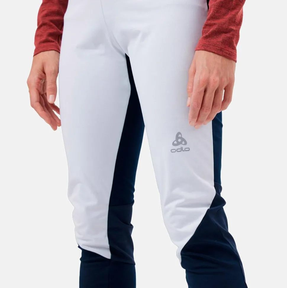 Pantalon Nordique Odlo Langnes Wmn Pants Dark Sapphire White