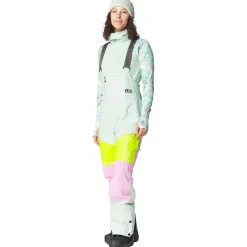Pantalon Ski Picture Elwy Bib Silt Green Orchid Acid