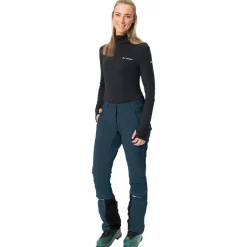 Pantalon Ski Vaude Women's Larice Pants IV Dark Sea