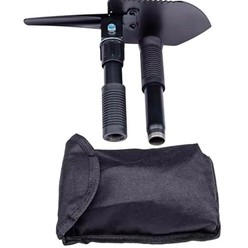 Pelle Pliante Herbertz Pelle/Pioche De Camp Pliable + Etui Black