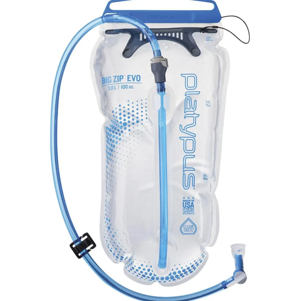 Poche à eau Platypus Big Zip Evo 3.0L Translucide Blue