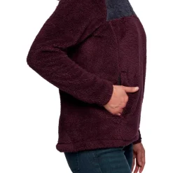 Polaire Black Diamond W Roadie 1/4 Zip Fleece Bordeaux Carbon