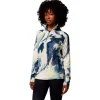 Polaire Columbia Glacial IV Print 1/2 Zip Everblue Snowflight