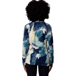 Polaire Columbia Glacial IV Print 1/2 Zip Everblue Snowflight