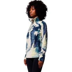 Polaire Columbia Glacial IV Print 1/2 Zip Everblue Snowflight