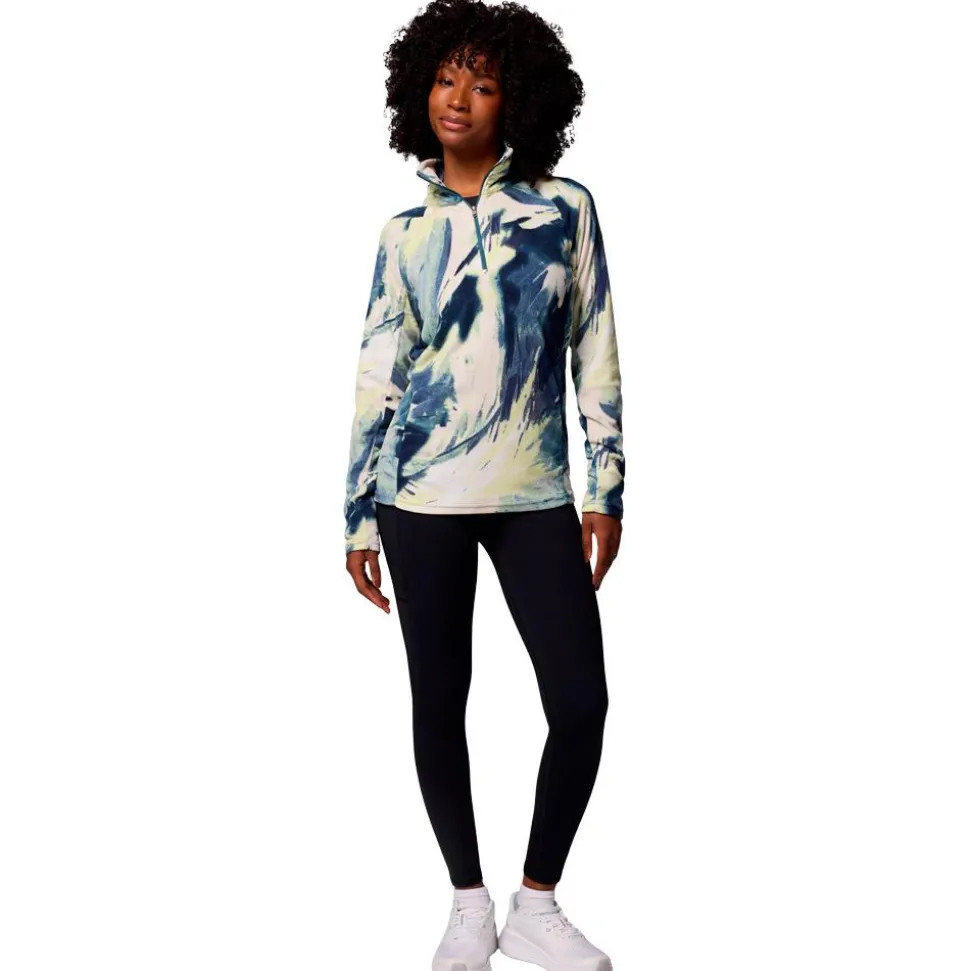 Polaire Columbia Glacial IV Print 1/2 Zip Everblue Snowflight