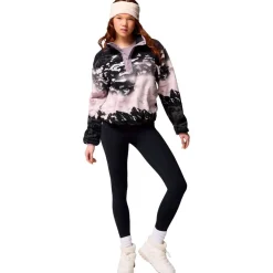 Polaire Columbia Helvetia II Printed Cropped Half Snap W Shale Purple Sisters Shale Purple