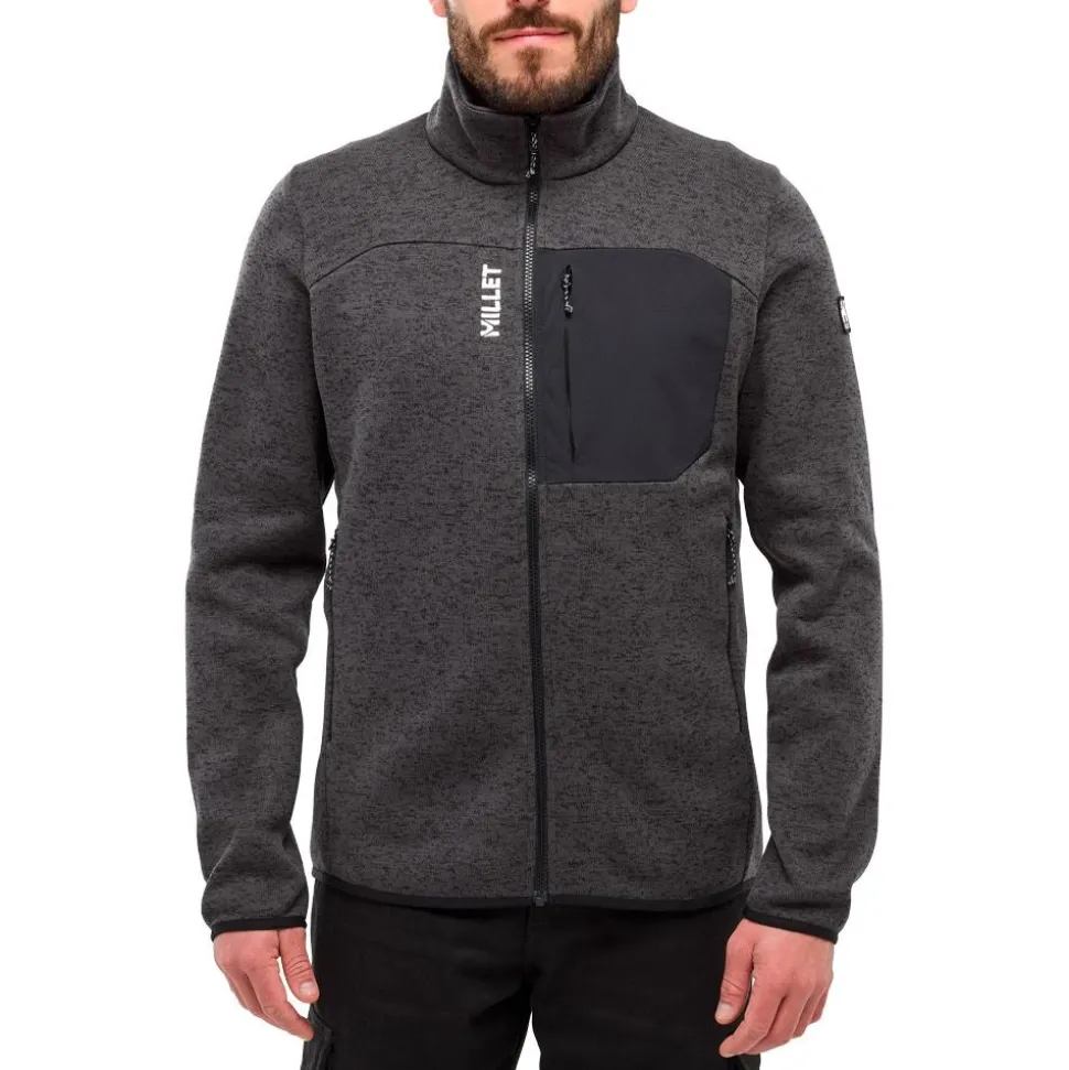 Polaire Millet Chamonix Knit Jacket M Black Noir