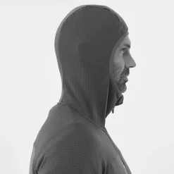 Polaire Millet Fusion Grid Hoodie Safran Deep Jungle