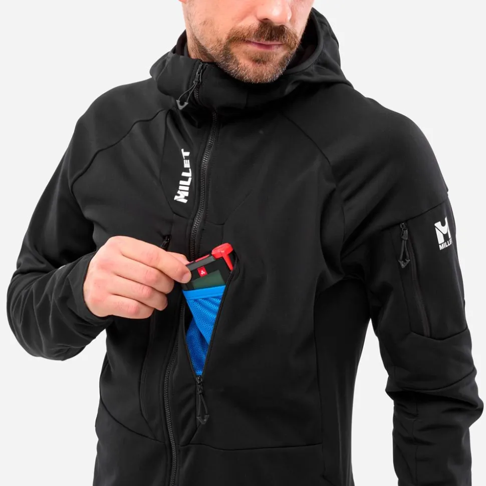 Polaire Millet Pierra Ment Hoodie M Black Noir