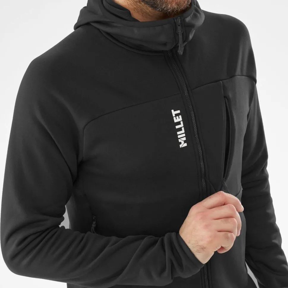 Polaire Millet Seneca Fleece Hoodie Black Noir
