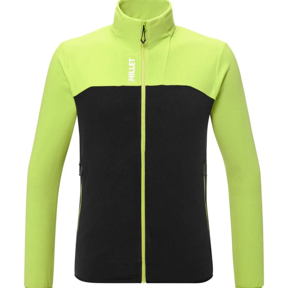 Polaire Millet Ubic Lightgrid Jkt M Macaw Green Black