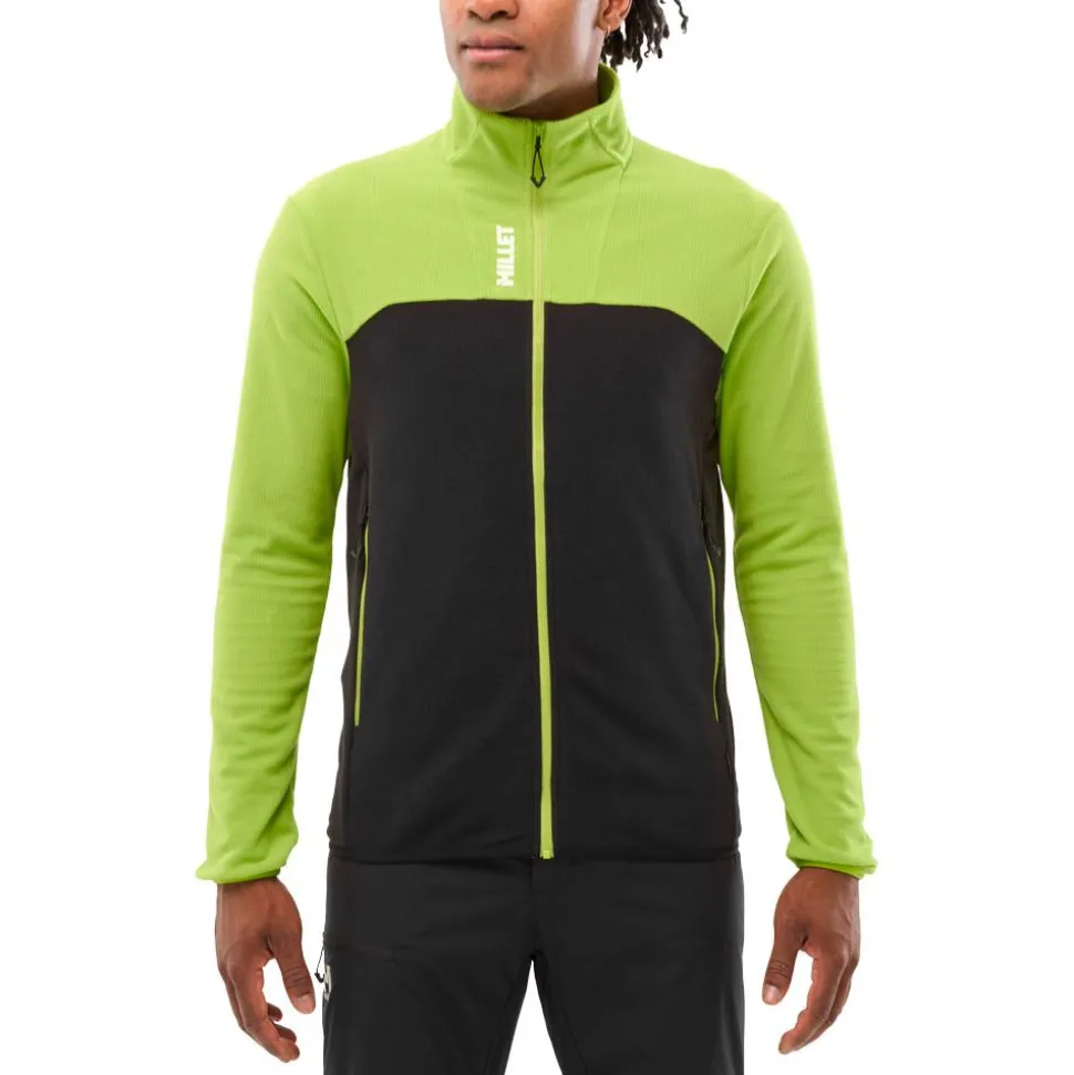 Polaire Millet Ubic Lightgrid Jkt M Macaw Green Black