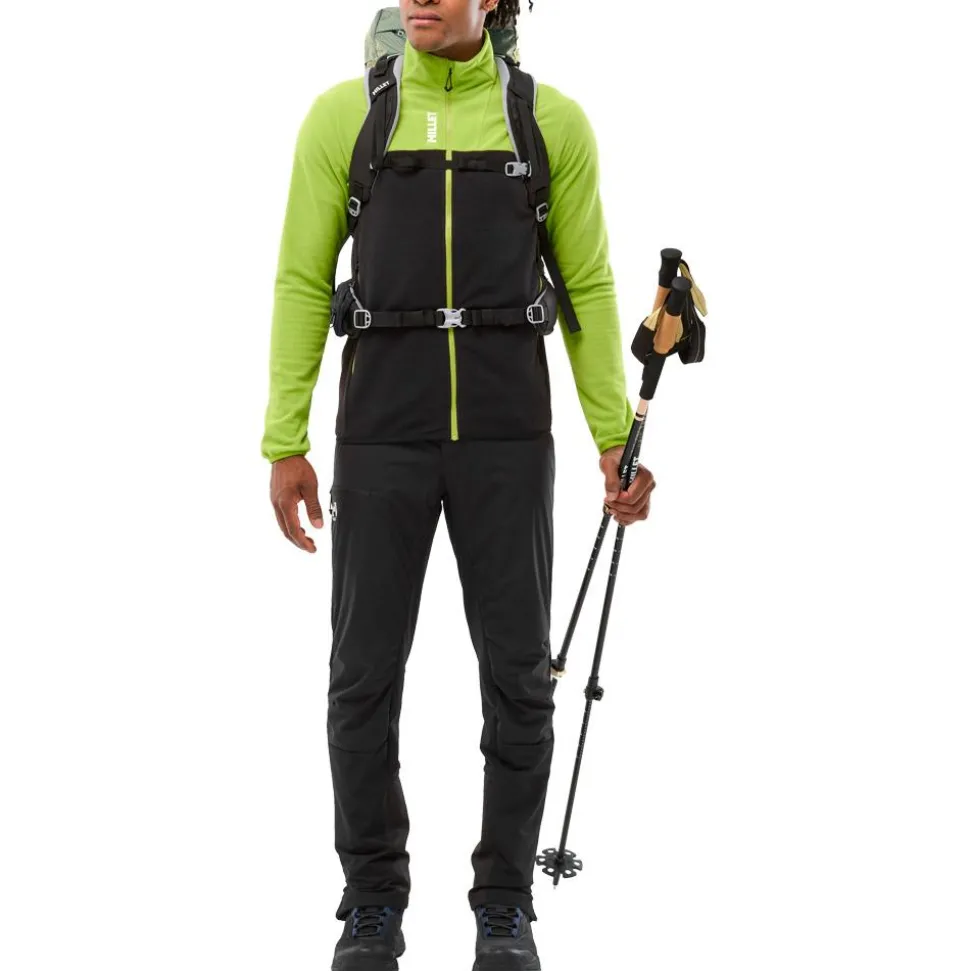 Polaire Millet Ubic Lightgrid Jkt M Macaw Green Black