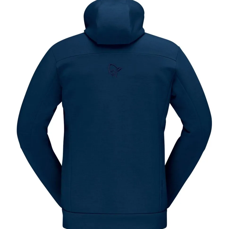 Polaire Norrona Falketind Warmwool2 Stretch Zip Hood Indigo Night