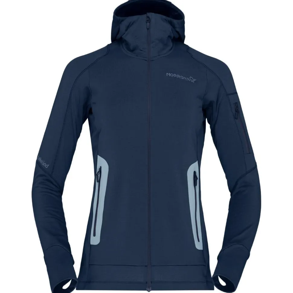 Polaire Norrona falketind Power Grid Hood W's Indigo Night