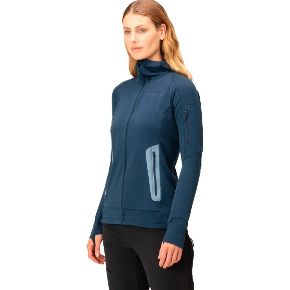 Polaire Norrona falketind Power Grid Hood W's Indigo Night