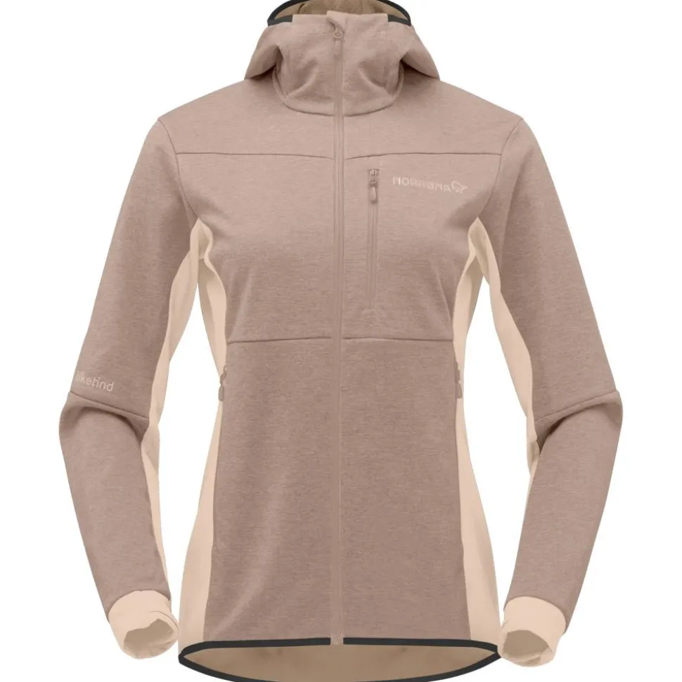 Polaire Norrona Falketind Warm2 Octa Hood W's Winter Twig