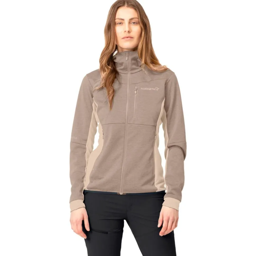 Polaire Norrona Falketind Warm2 Octa Hood W's Winter Twig