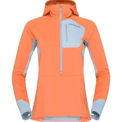 Polaire Norrona senja warm1 Hood W's Flamingo