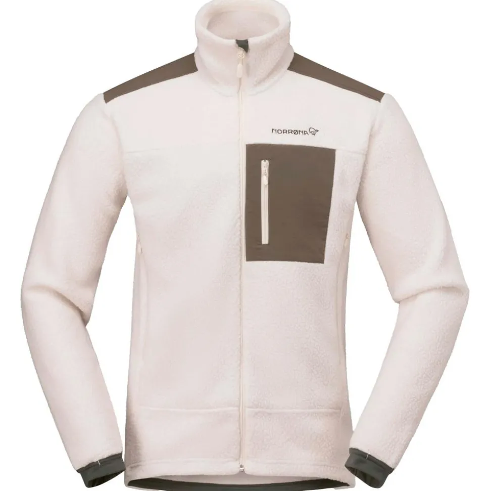 Polaire Norrona Trollveggen Warm 3 Jacket M's Whisper White