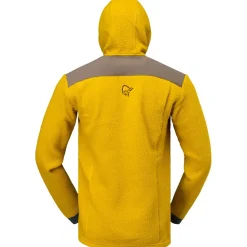 Polaire Norrona Trollveggen Warm 3 Zip Hood M's Golden Palm