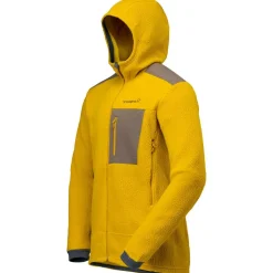 Polaire Norrona Trollveggen Warm 3 Zip Hood M's Golden Palm