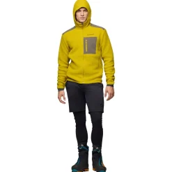 Polaire Norrona Trollveggen Warm 3 Zip Hood M's Golden Palm