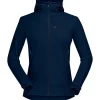 Polaire Norrona Women's Falketind Warmwool2 Stretch Zip Hood Indigo Night
