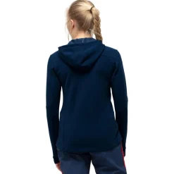 Polaire Norrona Women's Falketind Warmwool2 Stretch Zip Hood Indigo Night