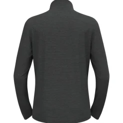 Polaire Odlo Roy Mid Layer 1/2 Zip Shale Grey Black Stripes