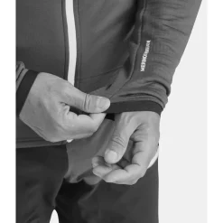 Polaire Ortovox Fleece Grid Hoody M Dark Arctic Grey